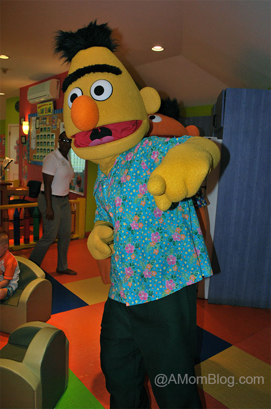 bert and ernie joining in on the fun at camp sesame