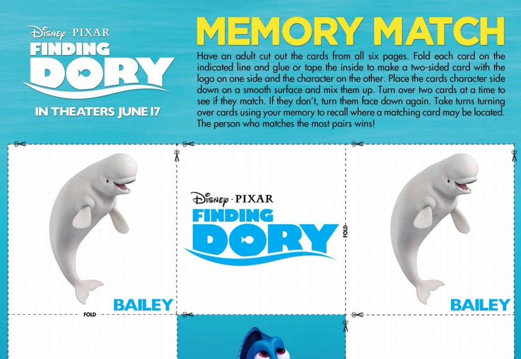 finding dory memory match